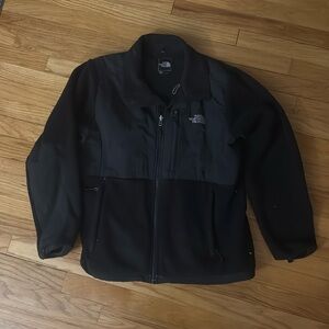 North Face black used light jacket